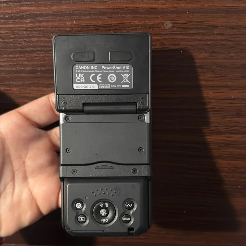 Canon Black Webcam with Circular Lens and LED Indicator
